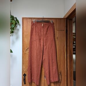 Not perfect linen Sarah Fit and Flare pants, M/L